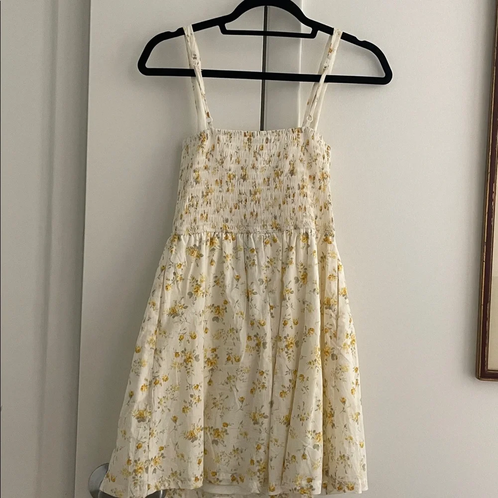 Trixxi Yellow Floral Print Dress NWT - Picture 6 of 7